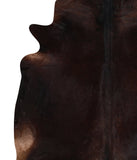 Solid Black Cowhide Rug #A12110
