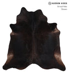 Solid Black Cowhide Rug #A12125