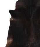 Solid Black Cowhide Rug #A12125