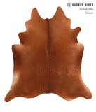 Solid Brown Cowhide Rug #A12136