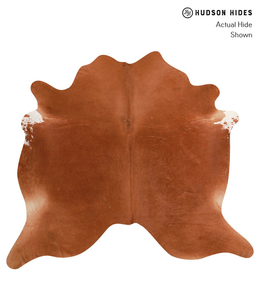 Solid Brown Cowhide Rug #A12150