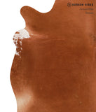 Solid Brown Cowhide Rug #A12150