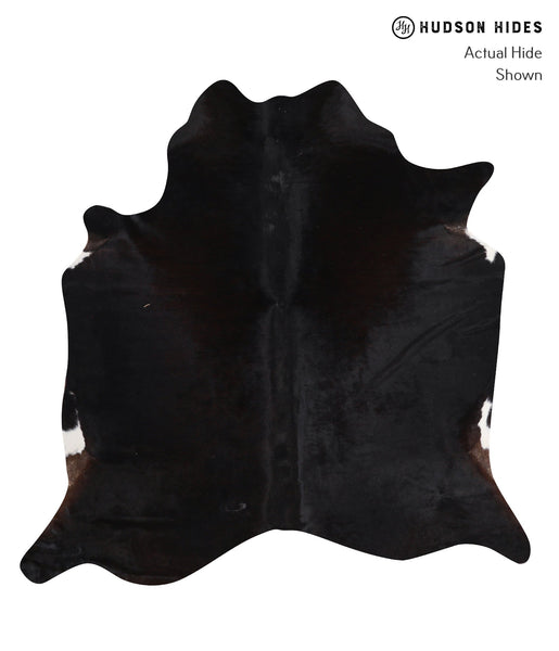 Solid Black Cowhide Rug #A12153