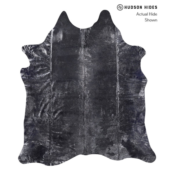 Metallic XX-Large Brazilian Cowhide Rug 7'11"H x 7'1"W #A12162 by Hudson Hides