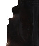 Solid Black Cowhide Rug #A12177
