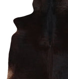 Solid Black Cowhide Rug #A12182