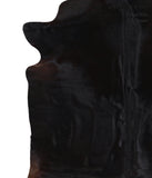 Solid Black Cowhide Rug #A12198