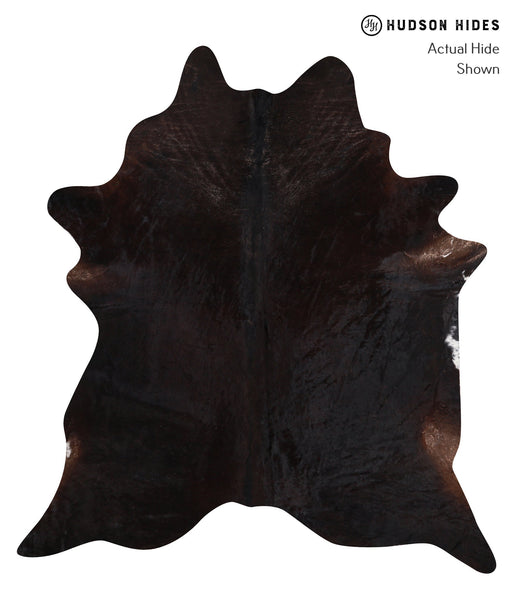 Solid Black Cowhide Rug #A12206