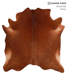 Solid Brown Cowhide Rug #A12224