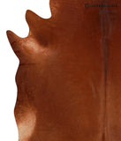 Solid Brown Cowhide Rug #A12224