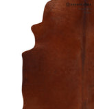 Solid Brown Cowhide Rug #A12246