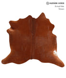 Solid Brown Cowhide Rug #A12268