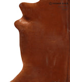 Solid Brown Cowhide Rug #A12268