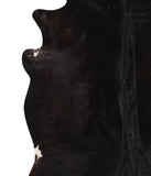 Solid Black Cowhide Rug #A12288