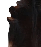 Solid Black Cowhide Rug #A12303