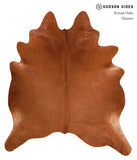 Solid Brown Cowhide Rug #A12304
