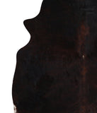 Solid Black Cowhide Rug #A12327