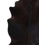 Solid Black Cowhide Rug #A12377