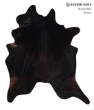 Solid Black Cowhide Rug #A12414