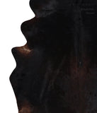 Solid Black Cowhide Rug #A12414