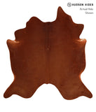 Solid Brown Cowhide Rug #A12470