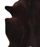 Solid Black Cowhide Rug #A12473