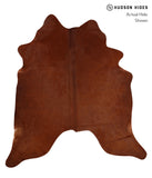 Solid Brown Cowhide Rug #A12477