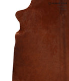 Solid Brown Cowhide Rug #A12477