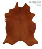 Solid Brown Cowhide Rug #A12520