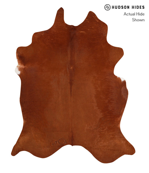 Solid Brown Cowhide Rug #A12520