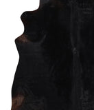 Solid Black Cowhide Rug #A12522