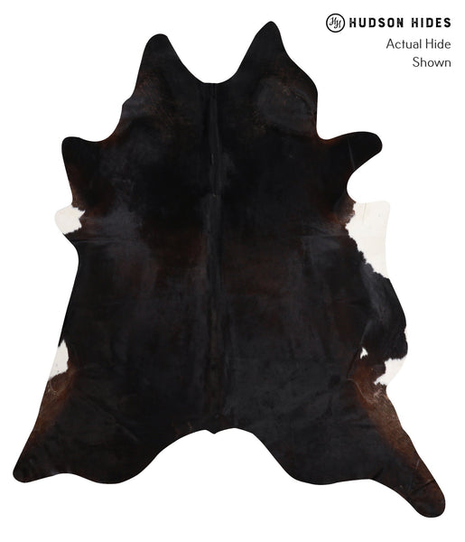 Solid Black Cowhide Rug #A12535