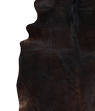 Solid Black Cowhide Rug #A12536