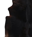Solid Black Cowhide Rug #A12551