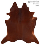 Solid Brown Cowhide Rug #A12557