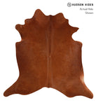 Solid Brown Cowhide Rug #A12567