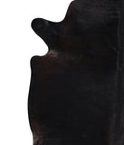 Solid Black Cowhide Rug #A12569