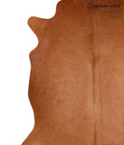 Solid Brown Cowhide Rug #A12578