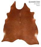 Solid Brown Cowhide Rug #A12602