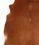 Solid Brown Cowhide Rug #A12602