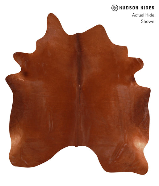 Solid Brown Cowhide Rug #A12603