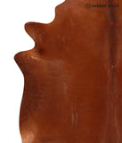 Solid Brown Cowhide Rug #A12603