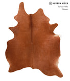 Solid Brown Cowhide Rug #A12605