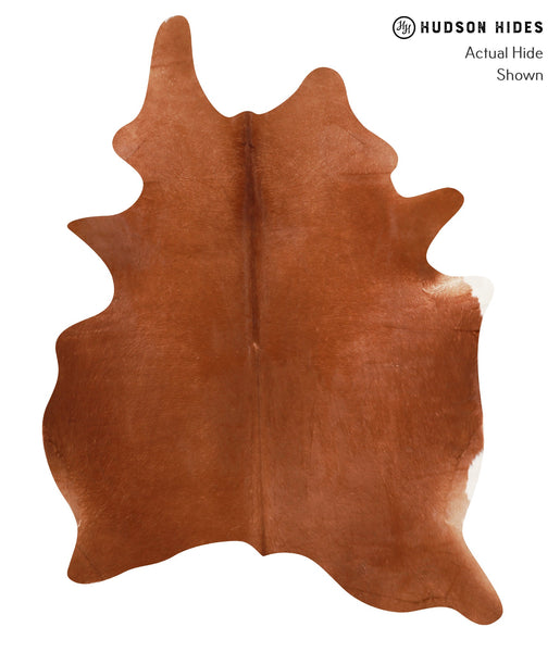 Solid Brown Cowhide Rug #A12605