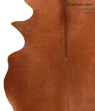 Solid Brown Cowhide Rug #A12605