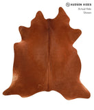 Solid Brown Cowhide Rug #A12606