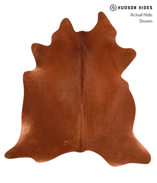 Solid Brown Cowhide Rug #A12606