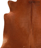 Solid Brown Cowhide Rug #A12606