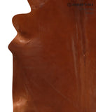 Solid Brown Cowhide Rug #A12638