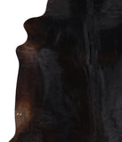 Solid Black Cowhide Rug #A12642